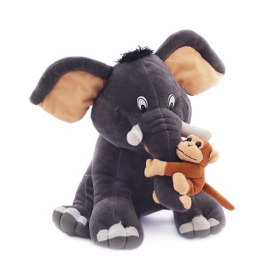 Elephant With Monkey - 2 Sizes